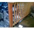 1.2m x 90 x 90 square treated decking newel post image 1